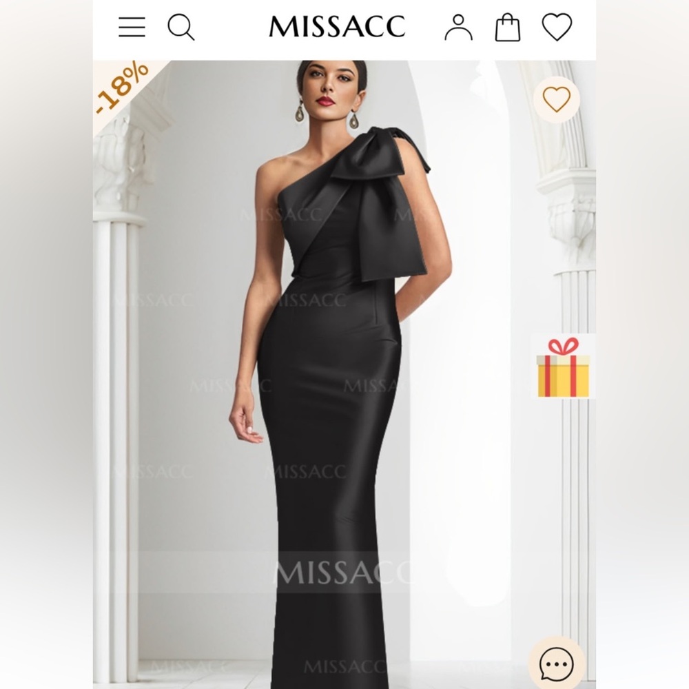 Elegant Black One-Shoulder Dress